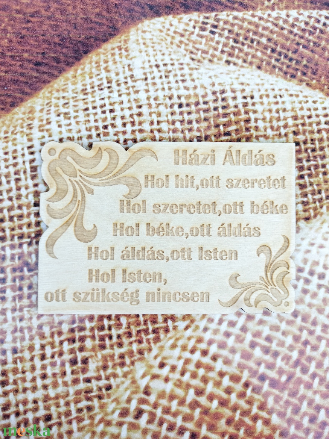 Házi áldás áldás fa tábla gravírozott házáldás  - otthon & életmód - vallás - házi áldás - Meska.hu