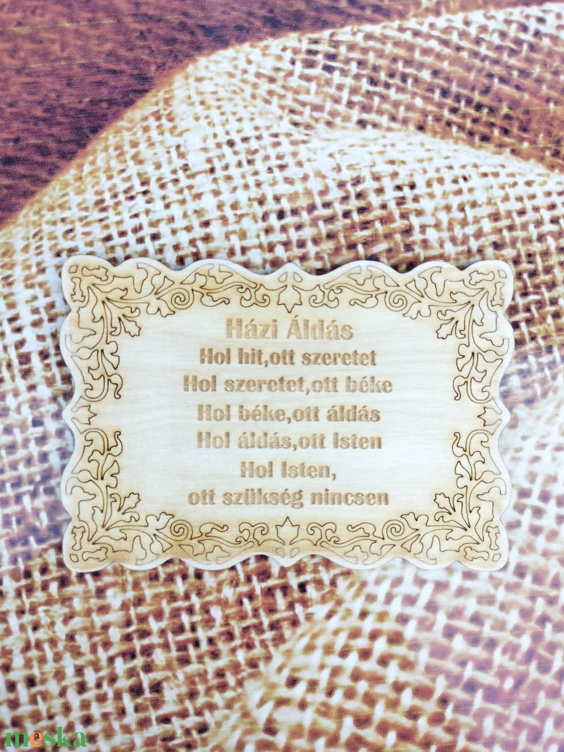 Házi áldás áldás fa tábla gravírozott házáldás  - otthon & életmód - vallás - házi áldás - Meska.hu