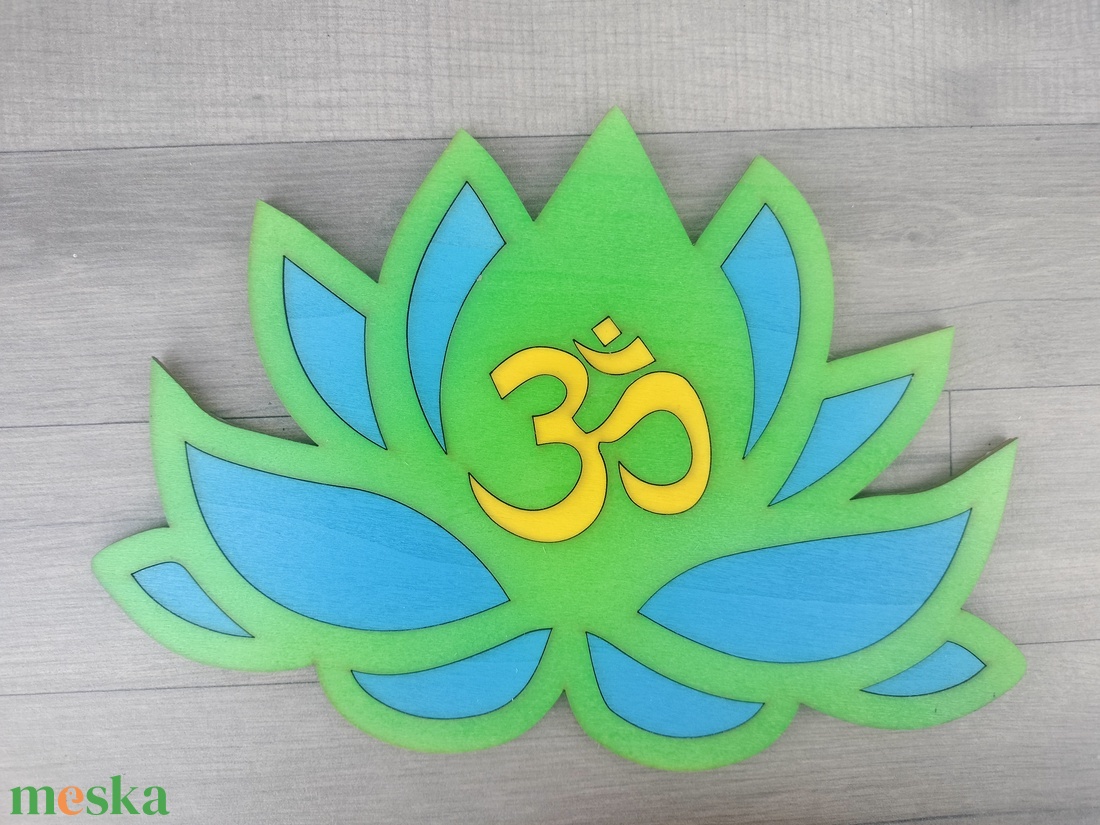 AUM OM Lótusz spirituális meditáció Aum Om / hinduizmus jóga spirituális szimbólum - otthon & életmód - dekoráció - dísztárgy - Meska.hu