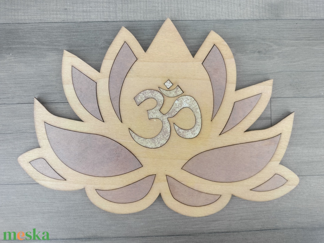 AUM OM Lótusz spirituális meditáció Aum Om / hinduizmus jóga spirituális szimbólum - otthon & életmód - dekoráció - dísztárgy - Meska.hu