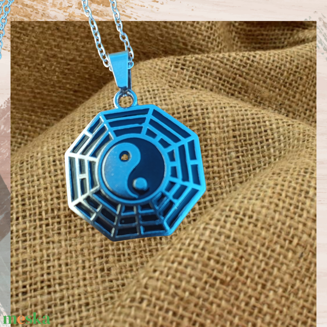Nyaklánc egyedi spirituális Yin-yang nyaklánc - ékszer - nyaklánc - medálos nyaklánc - Meska.hu