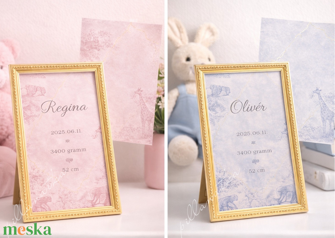 Babaköszöntő kártya (digitális) - kék - baba - mama - babaemlékek - bababejelentők - Meska.hu