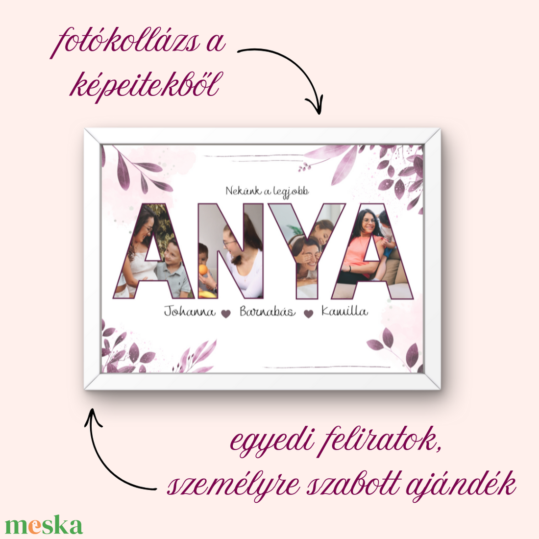 Anyák napi fotókollázs személyre szabható, saját képekkel, nyomtatható PDF (A4) - otthon & életmód - dekoráció - kép & falikép - poszter - Meska.hu Anyák napi fotókollázs személyre szabható, saját képekkel, nyomtatható PDF (A4) - otthon & életmód - dekoráció - kép & falikép - poszter - Meska.hu