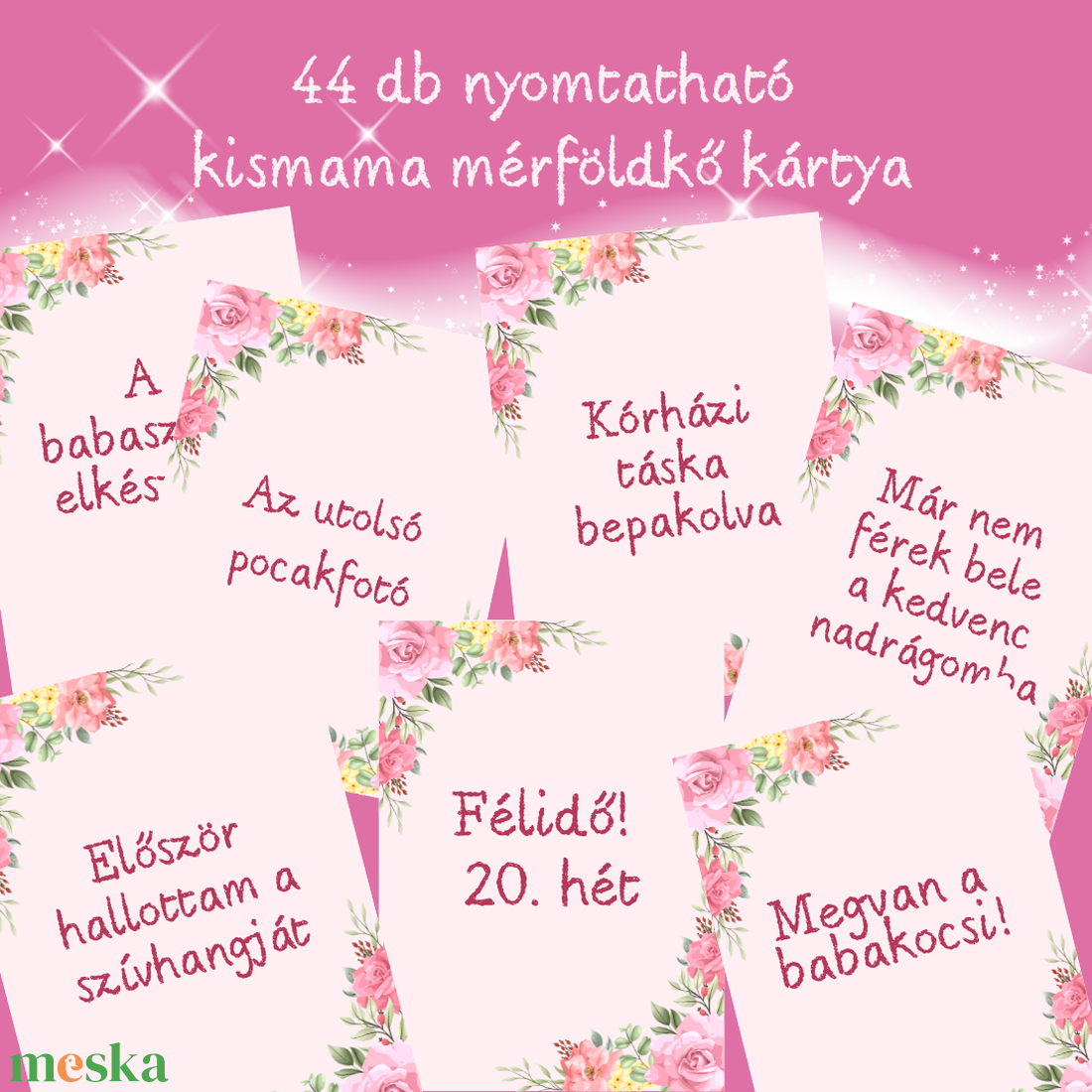 Kismama mérföldkő kártyák (nyomtatható pdf) - művészet - naptárkártyák, sportkártyák - Meska.hu Kismama mérföldkő kártyák (nyomtatható pdf) - művészet - naptárkártyák, sportkártyák - Meska.hu
