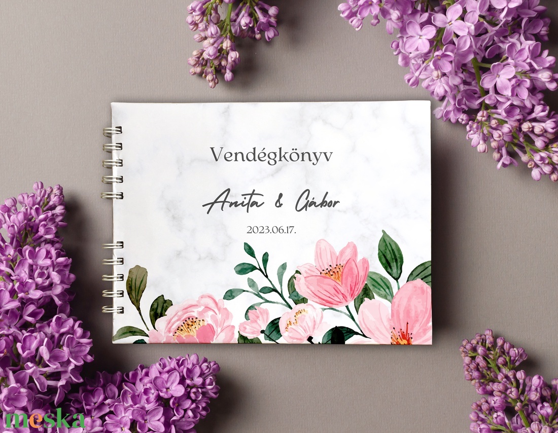Virágos márványmintás esküvői vendégkönyv, fotóalbum - esküvő - emlék & ajándék - vendégkönyv - Meska.hu Virágos márványmintás esküvői vendégkönyv, fotóalbum - esküvő - emlék & ajándék - vendégkönyv - Meska.hu