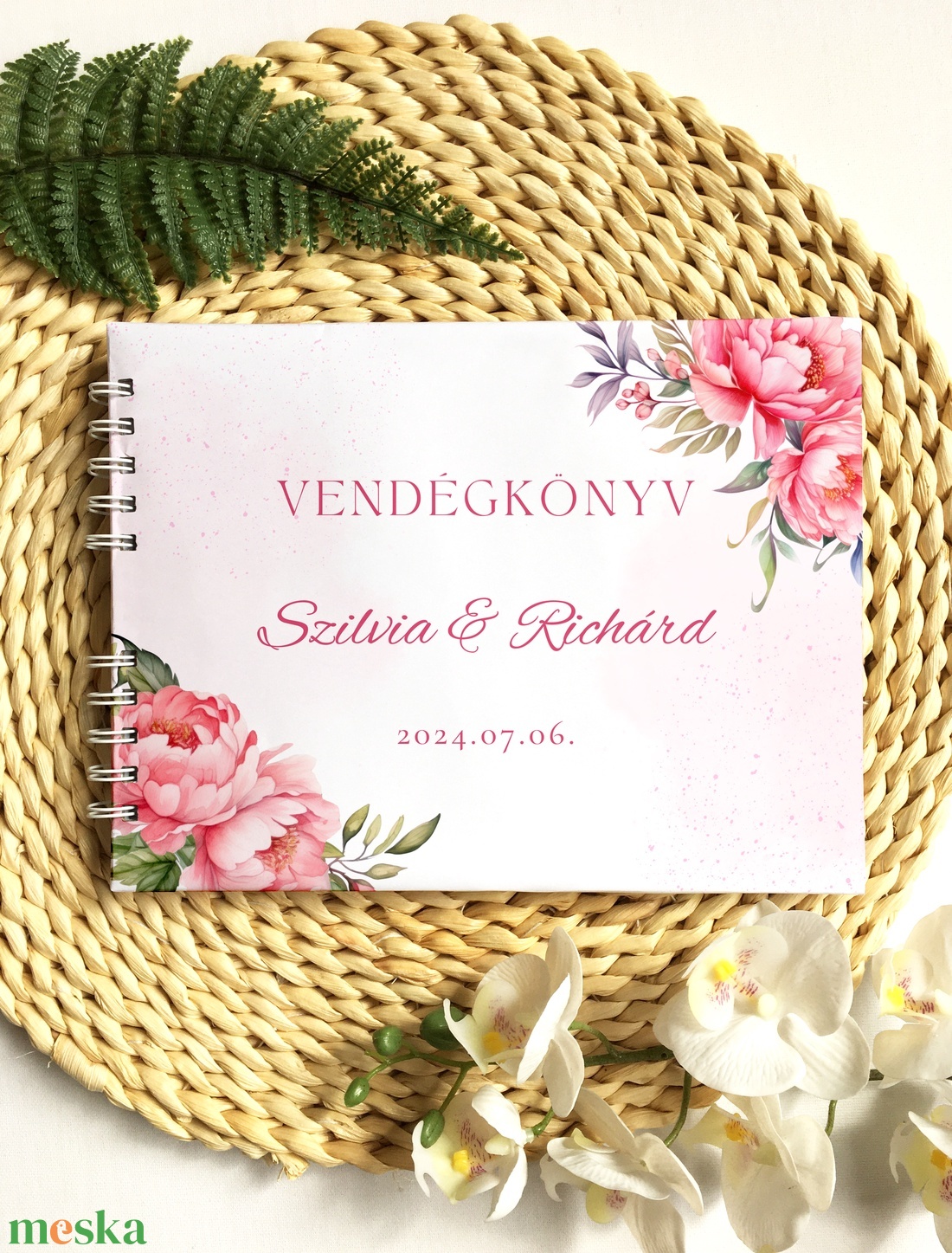 Bazsarózsás vendégkönyv, fotóalbum - esküvő - emlék & ajándék - vendégkönyv - Meska.hu Bazsarózsás vendégkönyv, fotóalbum - esküvő - emlék & ajándék - vendégkönyv - Meska.hu