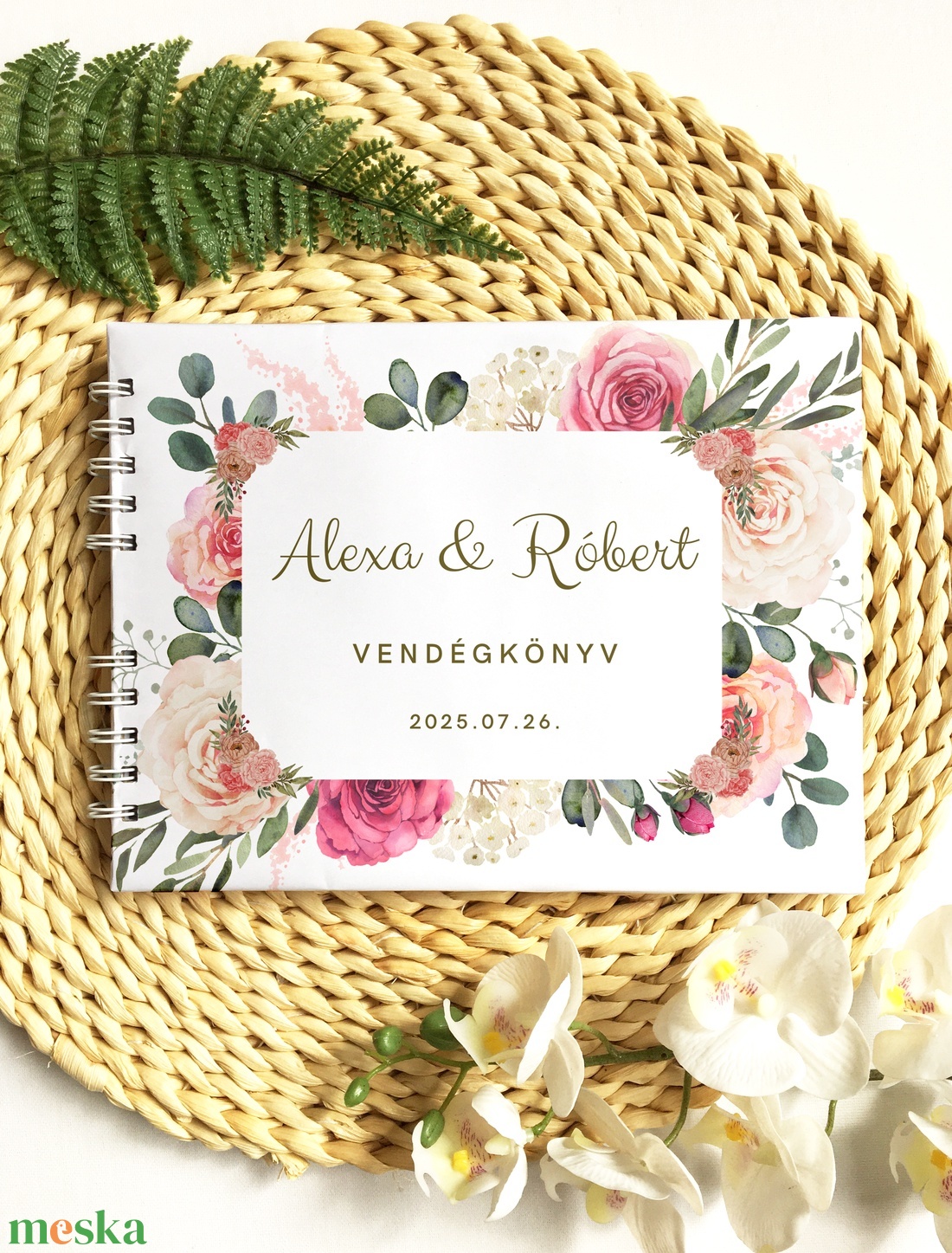 Romantikus rózsás esküvői vendégkönyv, fotóalbum - esküvő - emlék & ajándék - vendégkönyv - Meska.hu Romantikus rózsás esküvői vendégkönyv, fotóalbum - esküvő - emlék & ajándék - vendégkönyv - Meska.hu