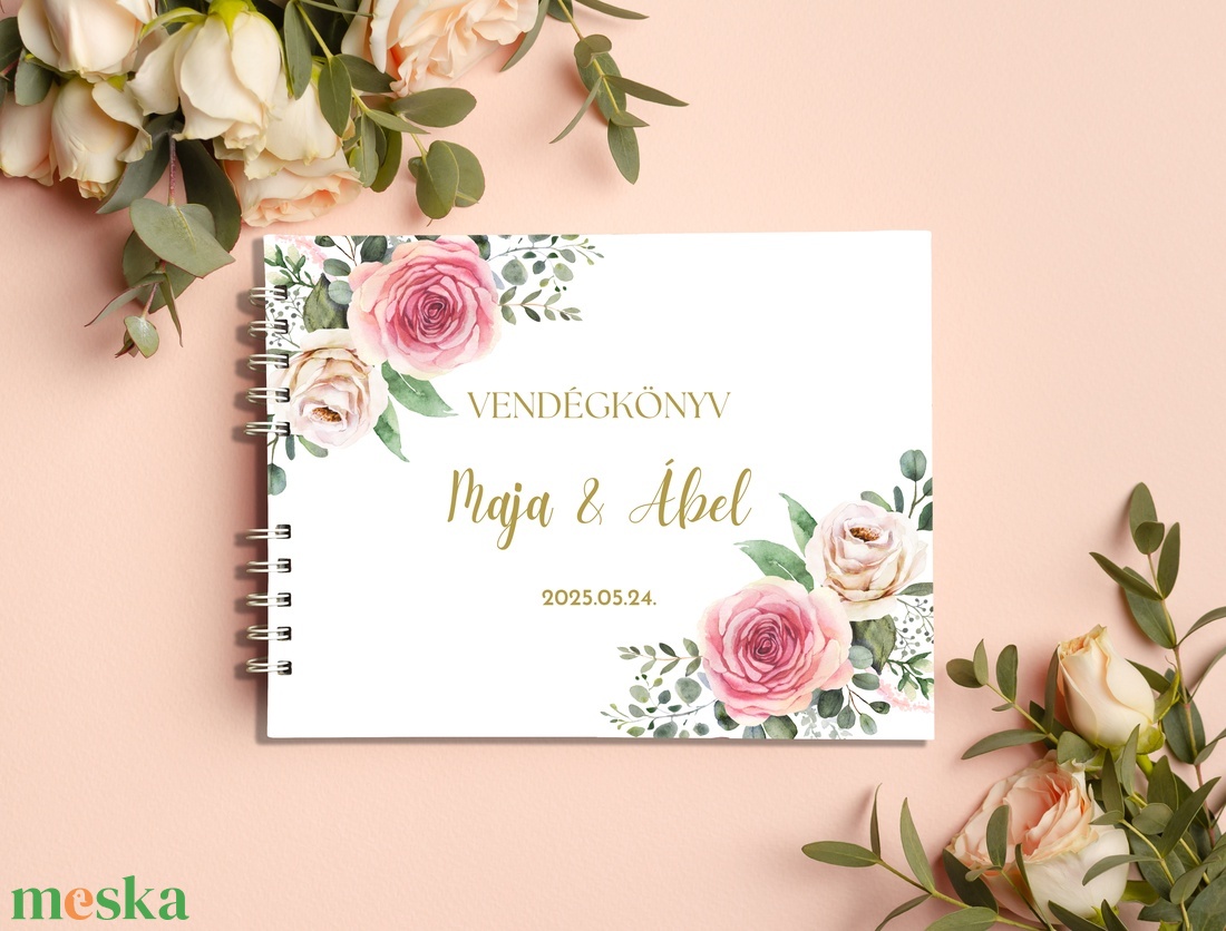 Elegáns rózsás esküvői vendégkönyv, fotóalbum - esküvő - emlék & ajándék - vendégkönyv - Meska.hu Elegáns rózsás esküvői vendégkönyv, fotóalbum - esküvő - emlék & ajándék - vendégkönyv - Meska.hu