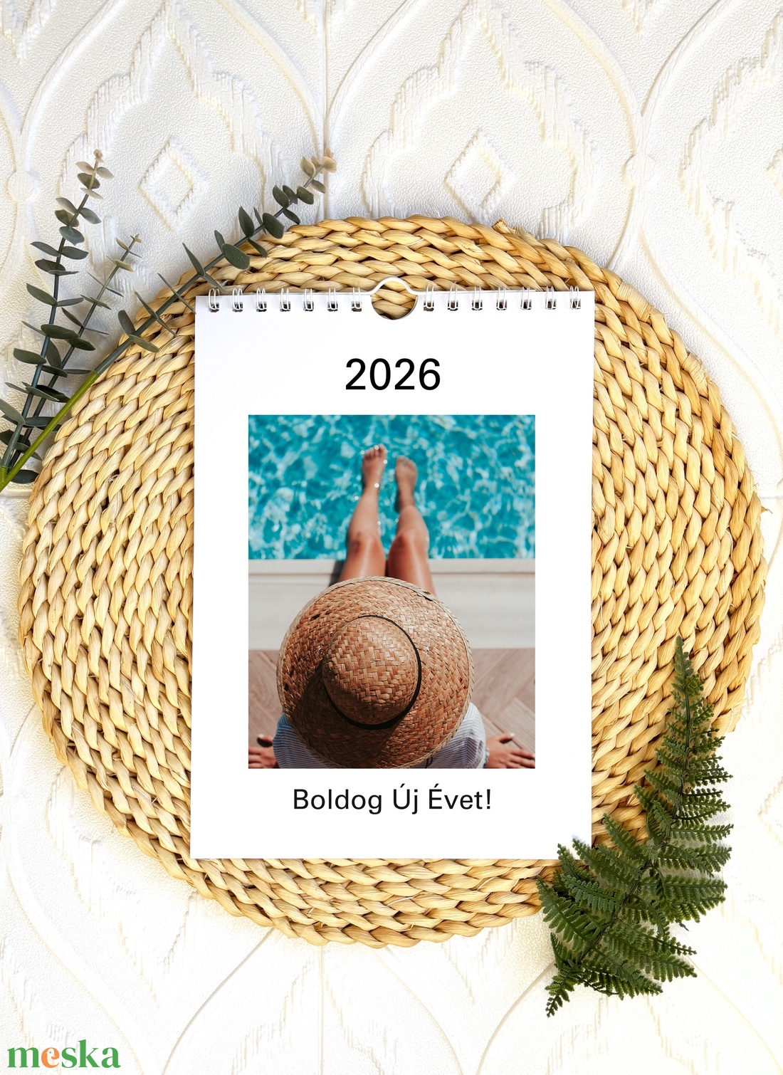 Fényképes falinaptár névnapokkal 2026 - otthon & életmód - dekoráció - fali és függő dekoráció - falinaptár & öröknaptár - Meska.hu