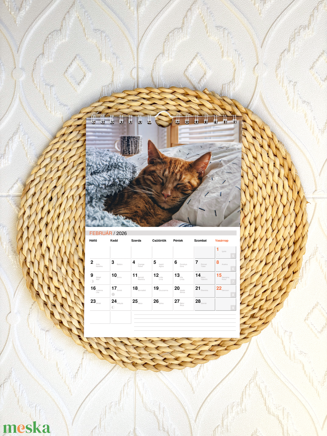 Egyedi fényképes falinaptár 2026 - otthon & életmód - dekoráció - fali és függő dekoráció - falinaptár & öröknaptár - Meska.hu
