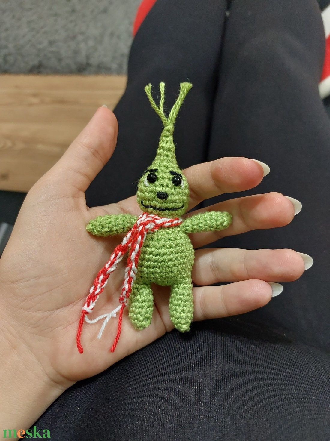 Horgolt Grincs figura / kulcstartó - karácsony - karácsonyi lakásdekoráció - karácsonyi manók, figurák - Meska.hu Horgolt Grincs figura / kulcstartó - karácsony - karácsonyi lakásdekoráció - karácsonyi manók, figurák - Meska.hu