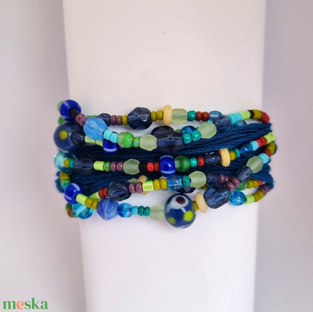 Kócos karkötő - ékszer - karkötő - gyöngyös karkötő - Meska.hu