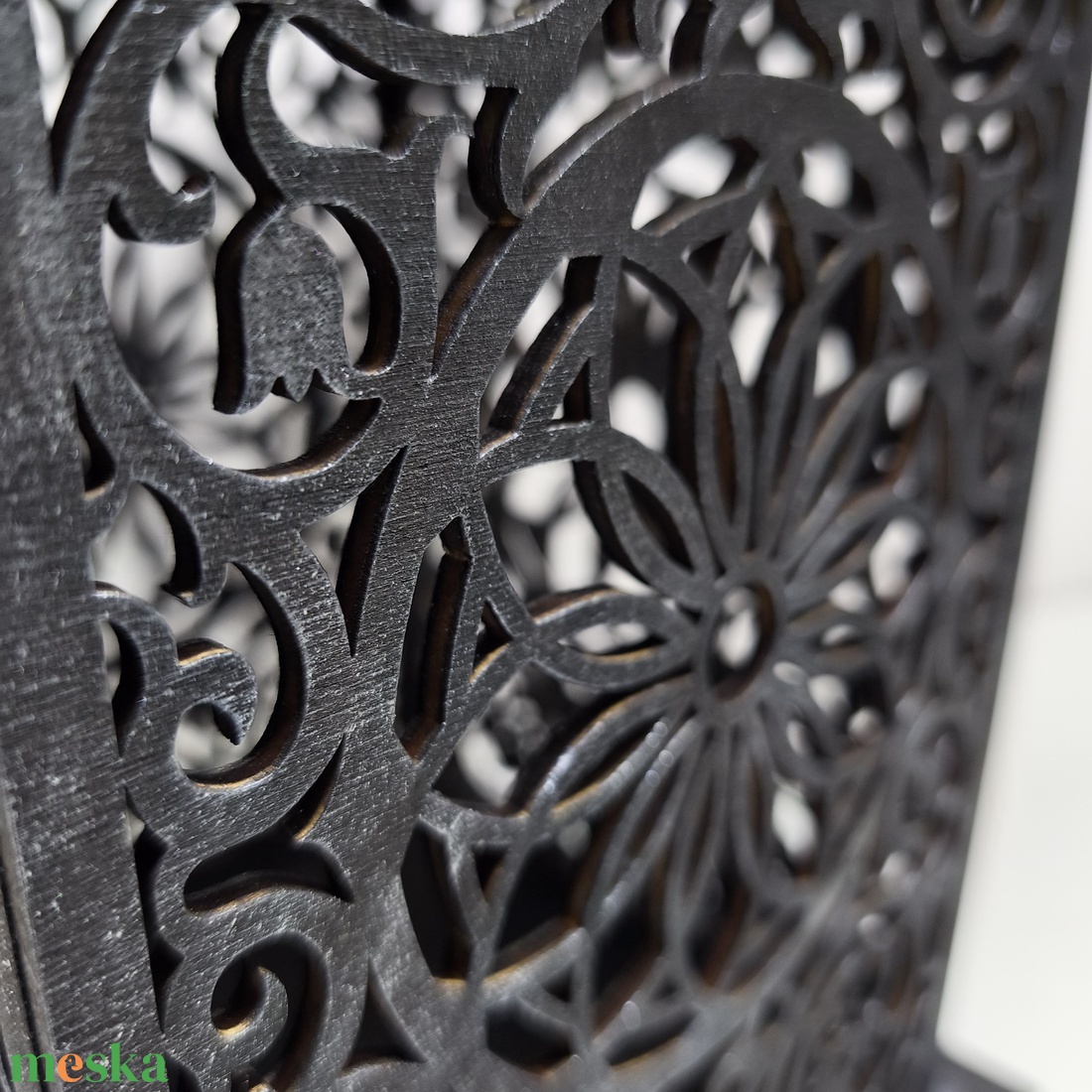 Lézervágott fa hangulatlámpa � áttört csipkemintával - otthon & életmód - lámpa - hangulatlámpa - Meska.hu