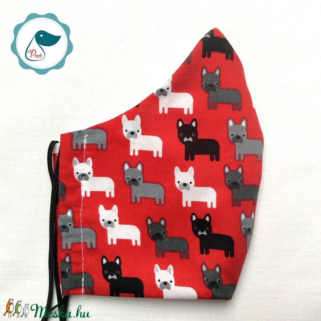 Egyedi szájmaszk - férfi kutyás szájmaszk - textil szájmaszk - egészségügyi szájmaszk - férfi & uniszex - férfi & uniszex - Meska.hu