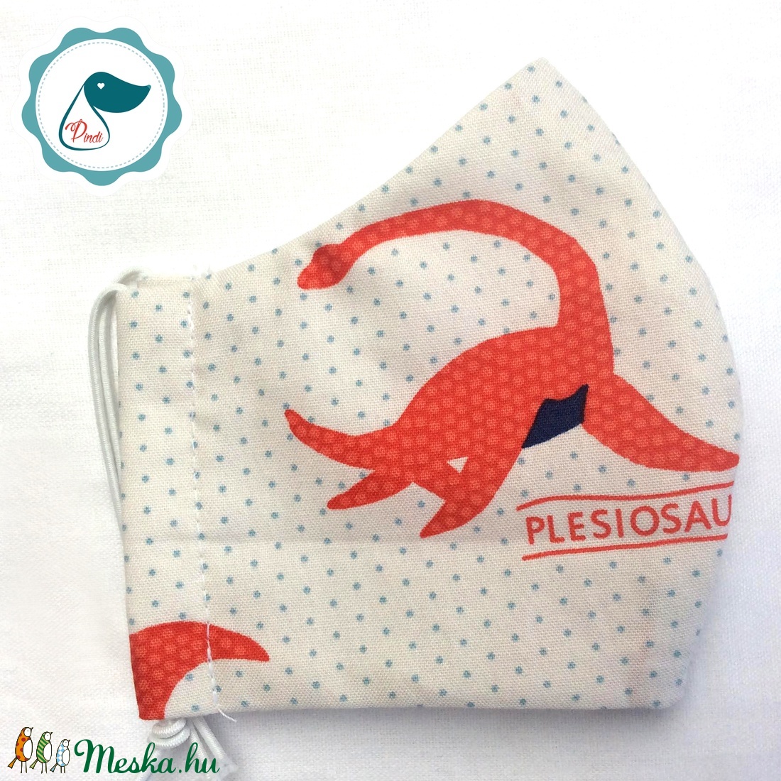 Egyedi szájmaszk - dinószauruszos gyerek szájmaszk - textil szájmaszk - egészségügyi szájmaszk - gyerek - gyerek - Meska.hu
