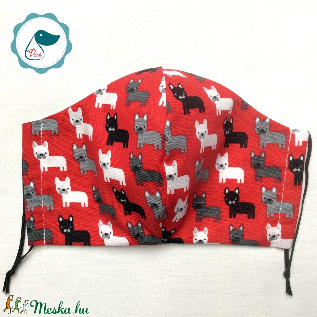 Egyedi szájmaszk -kutyás kiskamasz szájmaszk - textil szájmaszk - egészségügyi szájmaszk - mosható szájmaszk - gyerek - gyerek - Meska.hu
