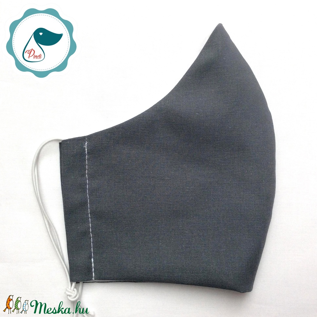 Egyedi szájmaszk - férfi szürke szájmaszk - textil szájmaszk - egészségügyi szájmaszk - férfi & uniszex - férfi & uniszex - Meska.hu