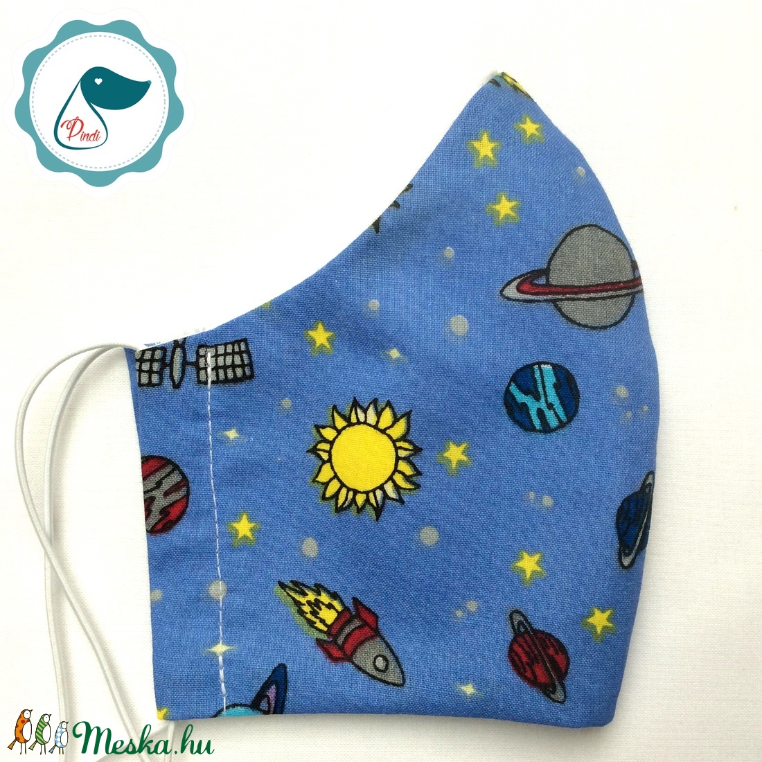 Egyedi bolygos maszk - kiskamasz arcmaszk - textil szájmaszk - egészségügyi szájmaszk - mosható szájmaszk - gyerek - gyerek - Meska.hu