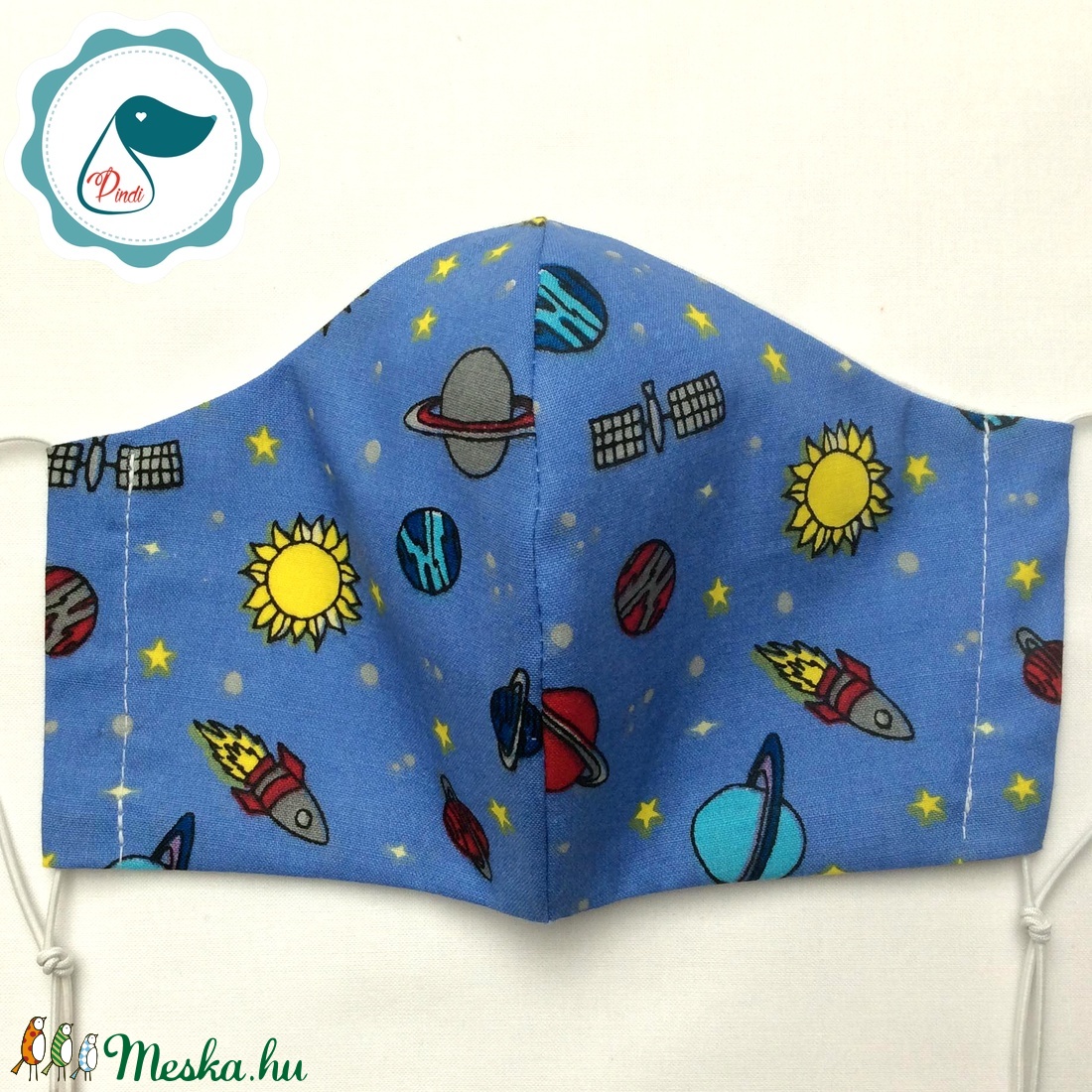 Egyedi bolygos maszk - kiskamasz arcmaszk - textil szájmaszk - egészségügyi szájmaszk - mosható szájmaszk - gyerek - gyerek - Meska.hu