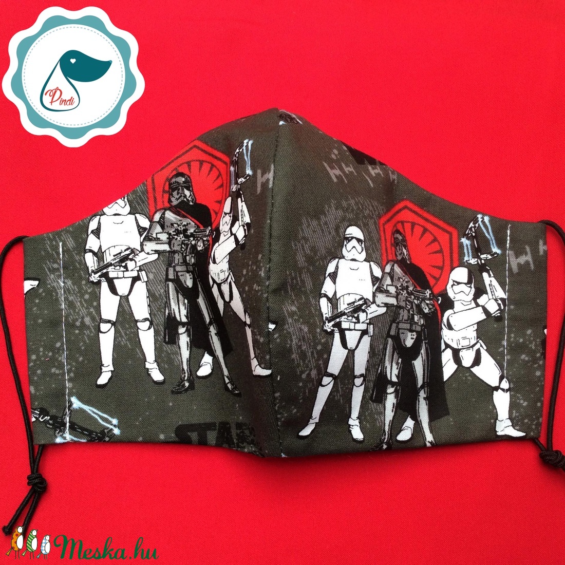 Egyedi szájmaszk -Star Wars- férfi mintás szájmaszk - textil szájmaszk - egészségügyi szájmaszk -  - Meska.hu