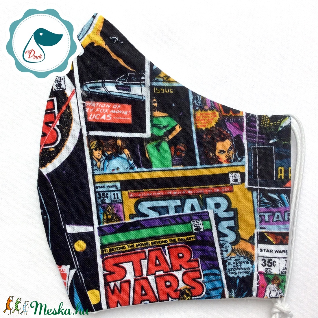 Egyedi szájmaszk - Star wars- kiskamasz szájmaszk - textil szájmaszk - egészségügyi szájmaszk - mosható szájmaszk -  - Meska.hu
