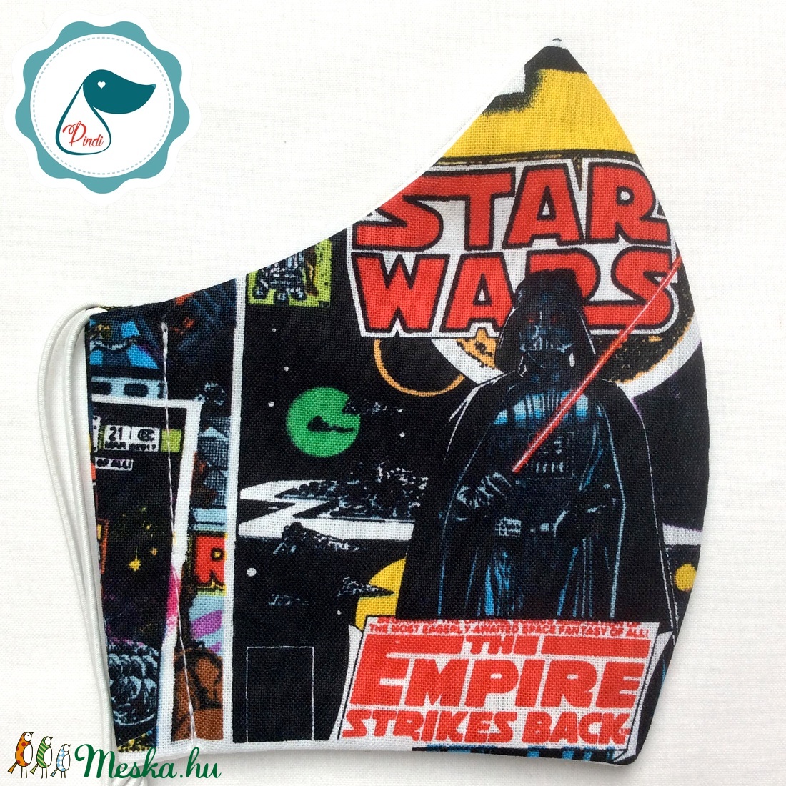 Egyedi szájmaszk - Star wars- kiskamasz szájmaszk - textil szájmaszk - egészségügyi szájmaszk - mosható szájmaszk -  - Meska.hu