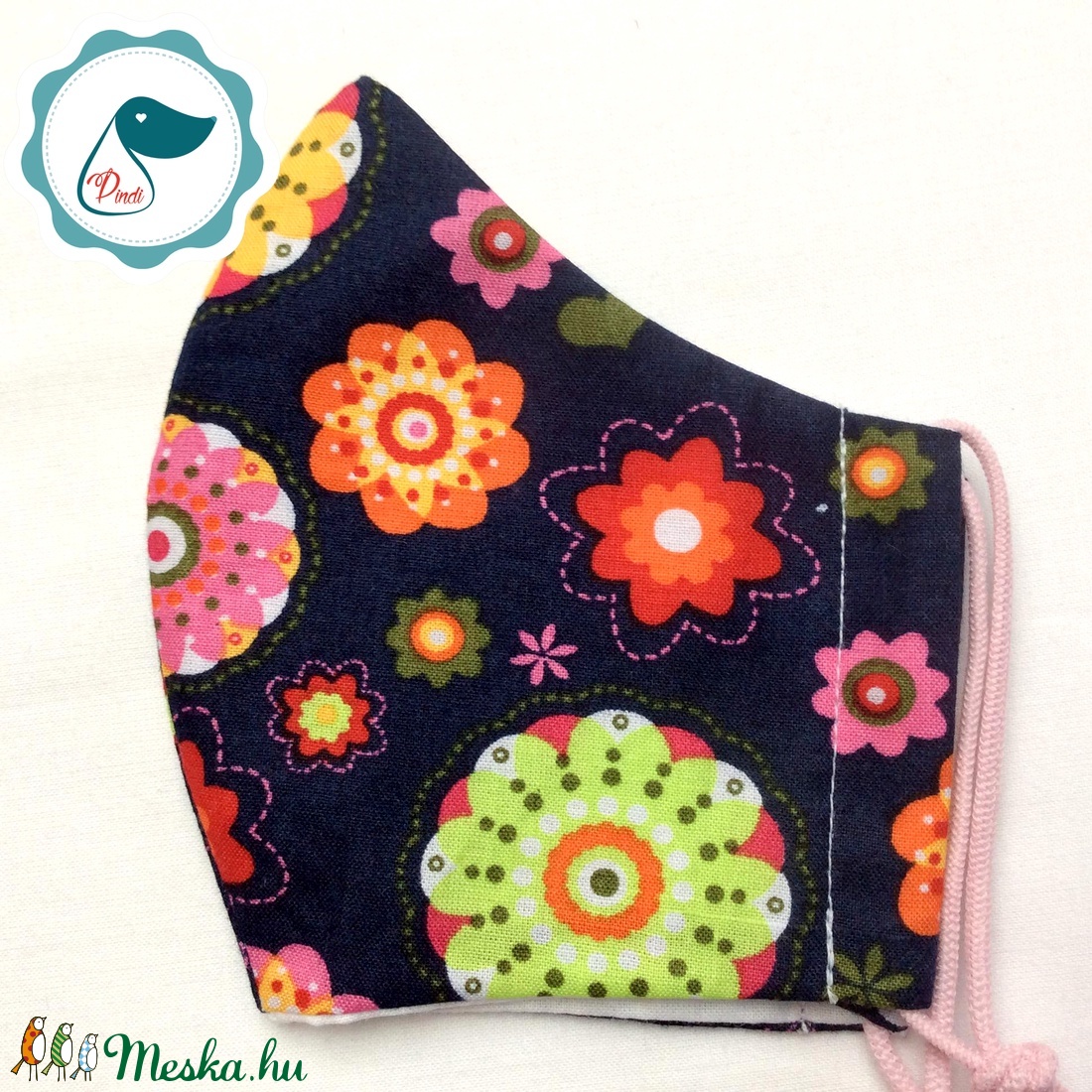 Egyedi kék szines virág mintás - kiskamasz szájmaszk - textil szájmaszk - egészségügyi szájmaszk - mosható szájmaszk - női - női - Meska.hu Egyedi kék szines virág mintás - kiskamasz szájmaszk - textil szájmaszk - egészségügyi szájmaszk - mosható szájmaszk - női - női - Meska.hu