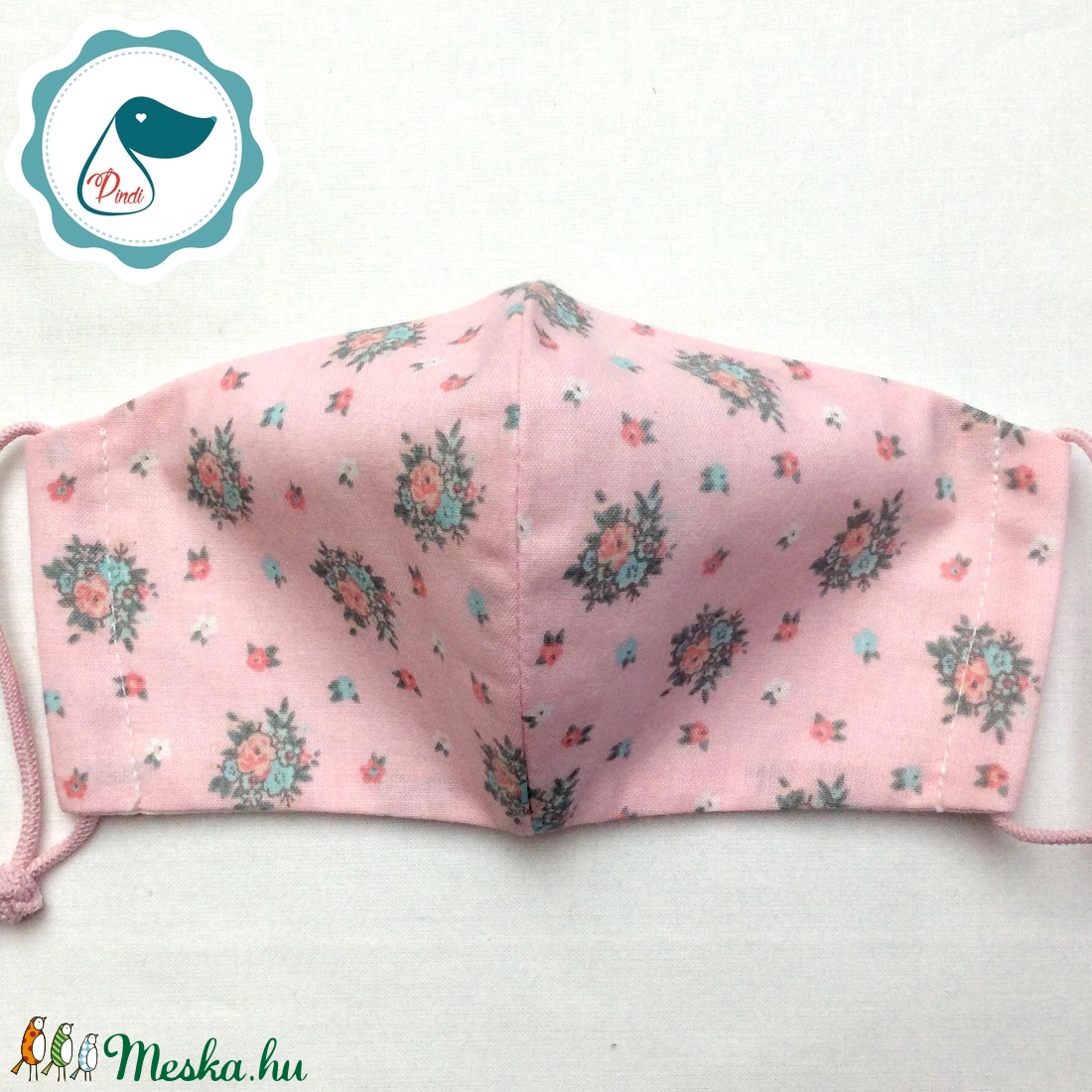 Egyedi rózsasín vintage csokor mintás - gyerek szájmaszk - textil szájmaszk - mosható szájmaszk - női - női - Meska.hu Egyedi rózsasín vintage csokor mintás - gyerek szájmaszk - textil szájmaszk - mosható szájmaszk - női - női - Meska.hu