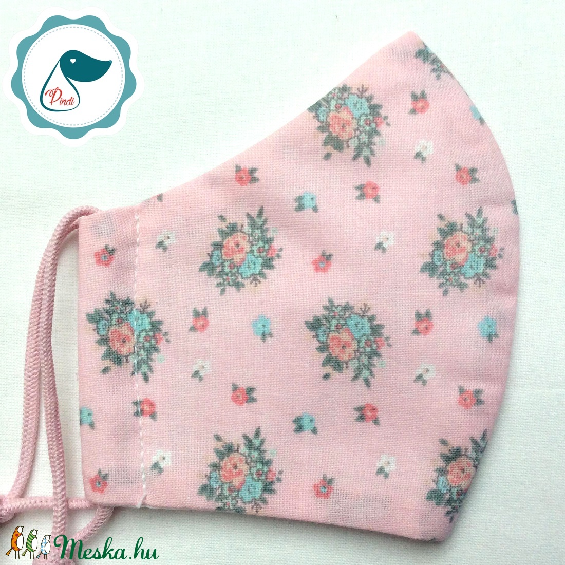 Egyedi rózsasín vintage csokor mintás - gyerek szájmaszk - textil szájmaszk - mosható szájmaszk - női - női - Meska.hu Egyedi rózsasín vintage csokor mintás - gyerek szájmaszk - textil szájmaszk - mosható szájmaszk - női - női - Meska.hu