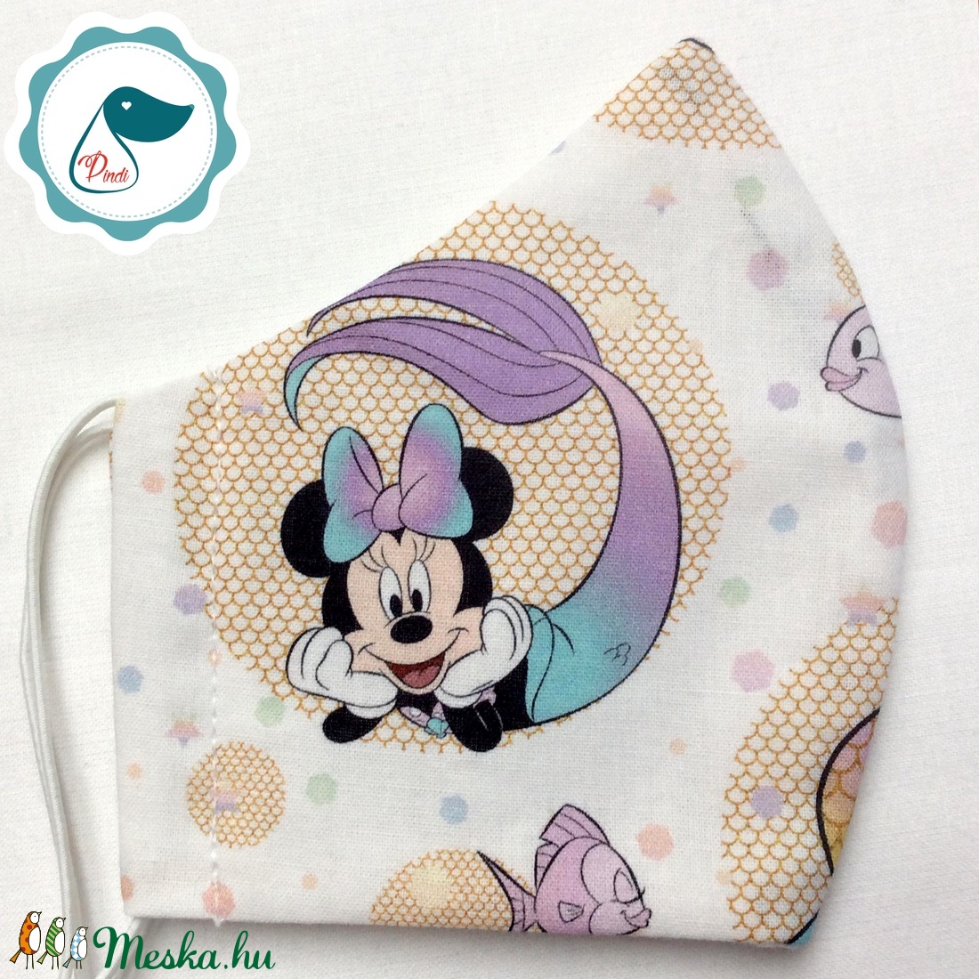 Egyedi - Minnie sellő mintás - gyerek szájmaszk - textil szájmaszk - mosható szájmaszk - gyerek - gyerek - Meska.hu Egyedi - Minnie sellő mintás - gyerek szájmaszk - textil szájmaszk - mosható szájmaszk - gyerek - gyerek - Meska.hu