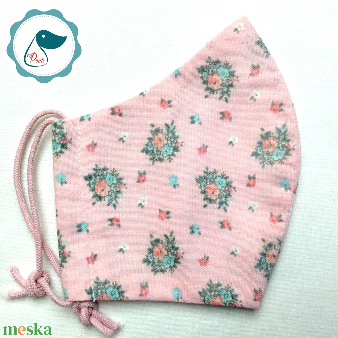 Egyedi vintage csokor mintás női és teenager arcmaszk - textil maszk - egészségügyi szájmaszk - női - női - Meska.hu