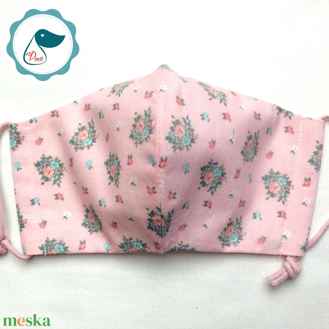 Egyedi vintage csokor mintás női és teenager arcmaszk - textil maszk - egészségügyi szájmaszk - női - női - Meska.hu