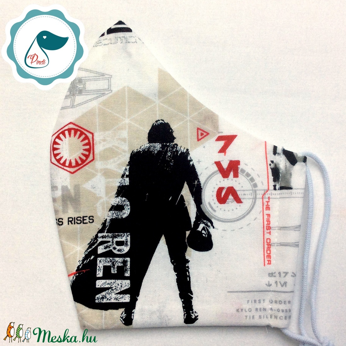 Egyedi star wars mintás - felnőtt női és teenager szájmaszk - textil szájmaszk - egészségügyi szájmaszk -  - Meska.hu