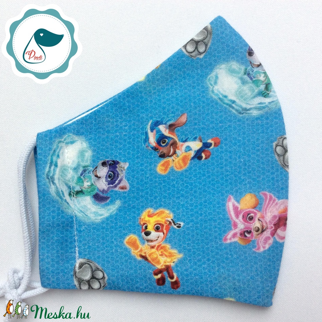 Egyedi mancsórjáratos maszk- gyerek  arcmaszk - textil szájmaszk - egészségügyi szájmaszk - mosható szájmaszk - gyerek - gyerek - Meska.hu