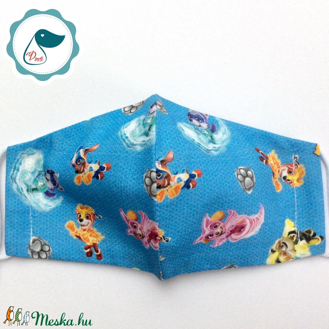 Egyedi mancsórjáratos maszk- gyerek  arcmaszk - textil szájmaszk - egészségügyi szájmaszk - mosható szájmaszk - gyerek - gyerek - Meska.hu