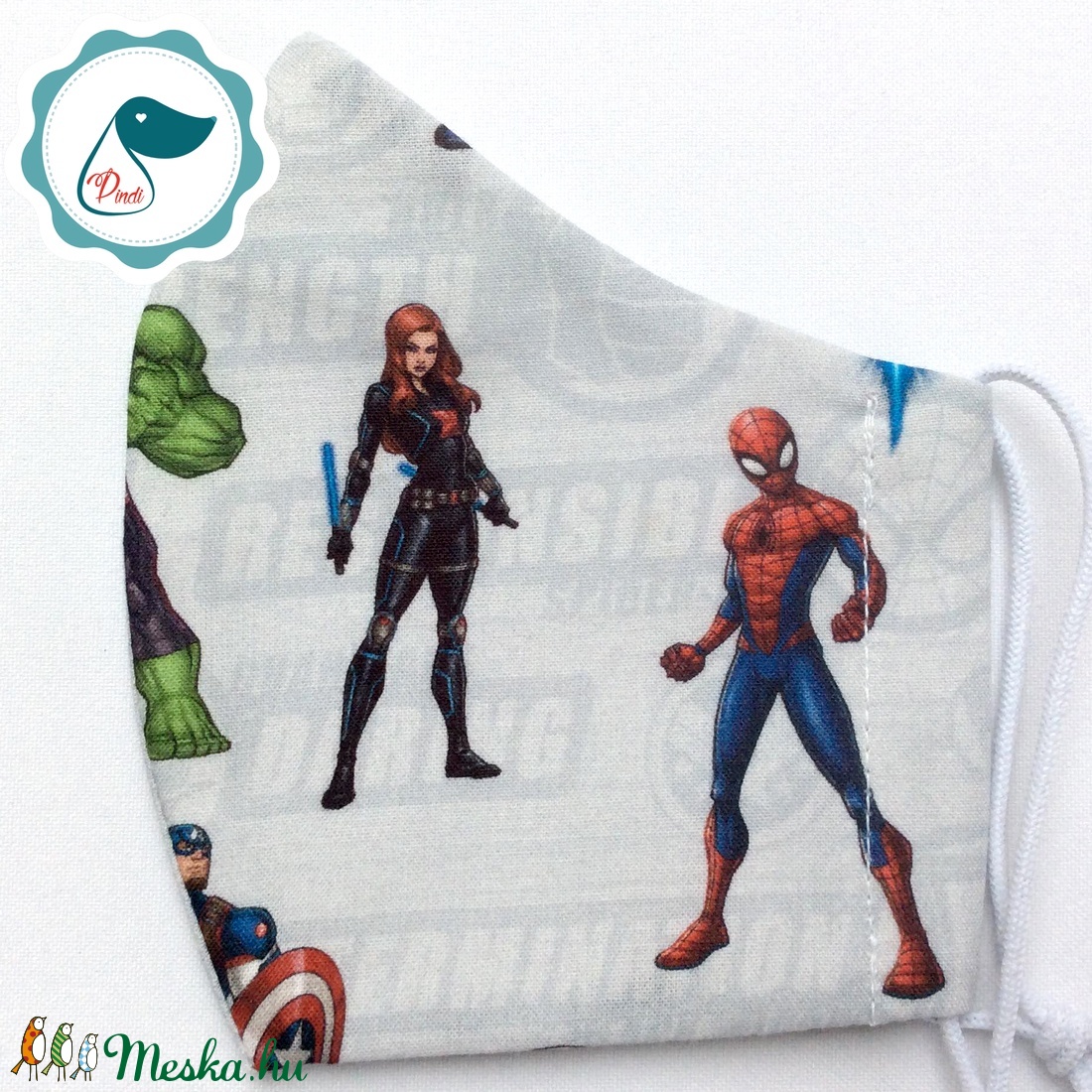 Egyedi  pókember mintás - kiskamasz  marvel arcmaszk - textil szájmaszk - egészségügyi szájmaszk - mosható szájmaszk - maszk, arcmaszk - gyerek - Meska.hu