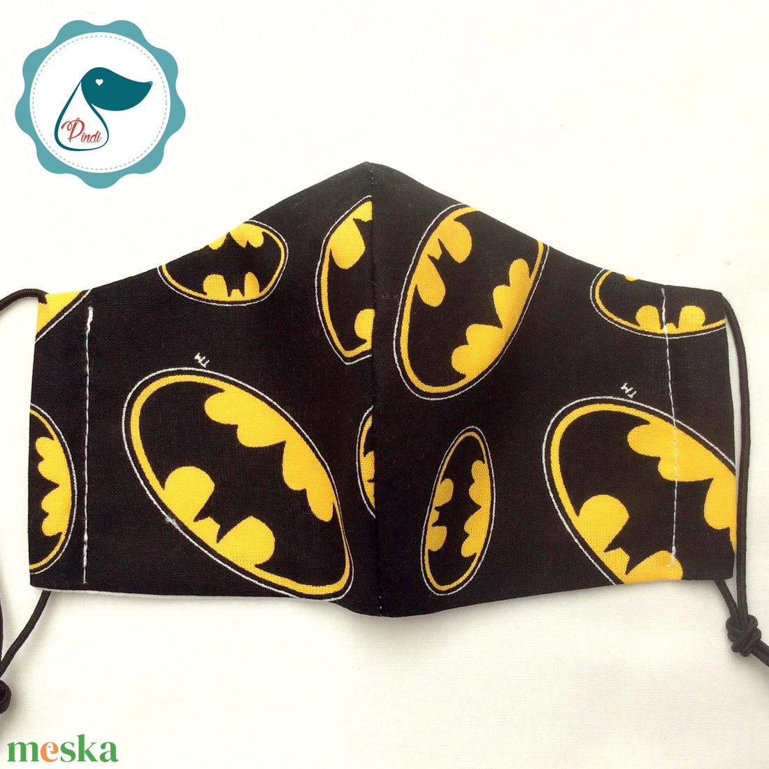 Egyedi batman mintás maszk- kiskamasz arcmaszk - textil szájmaszk - egészségügyi szájmaszk - mosható szájmaszk - maszk, arcmaszk - gyerek - Meska.hu