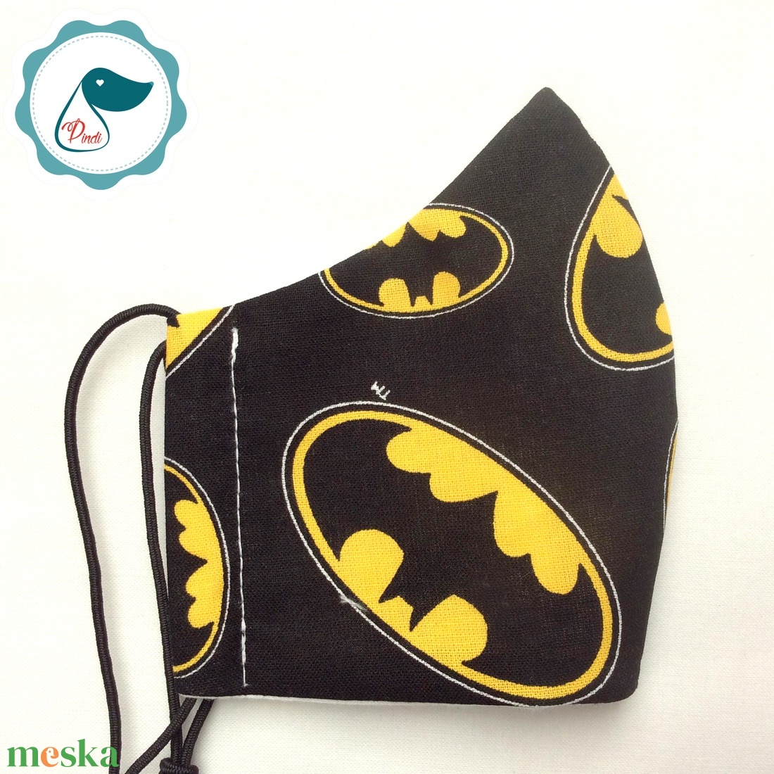 Egyedi batman mintás maszk- kiskamasz arcmaszk - textil szájmaszk - egészségügyi szájmaszk - mosható szájmaszk - maszk, arcmaszk - gyerek - Meska.hu