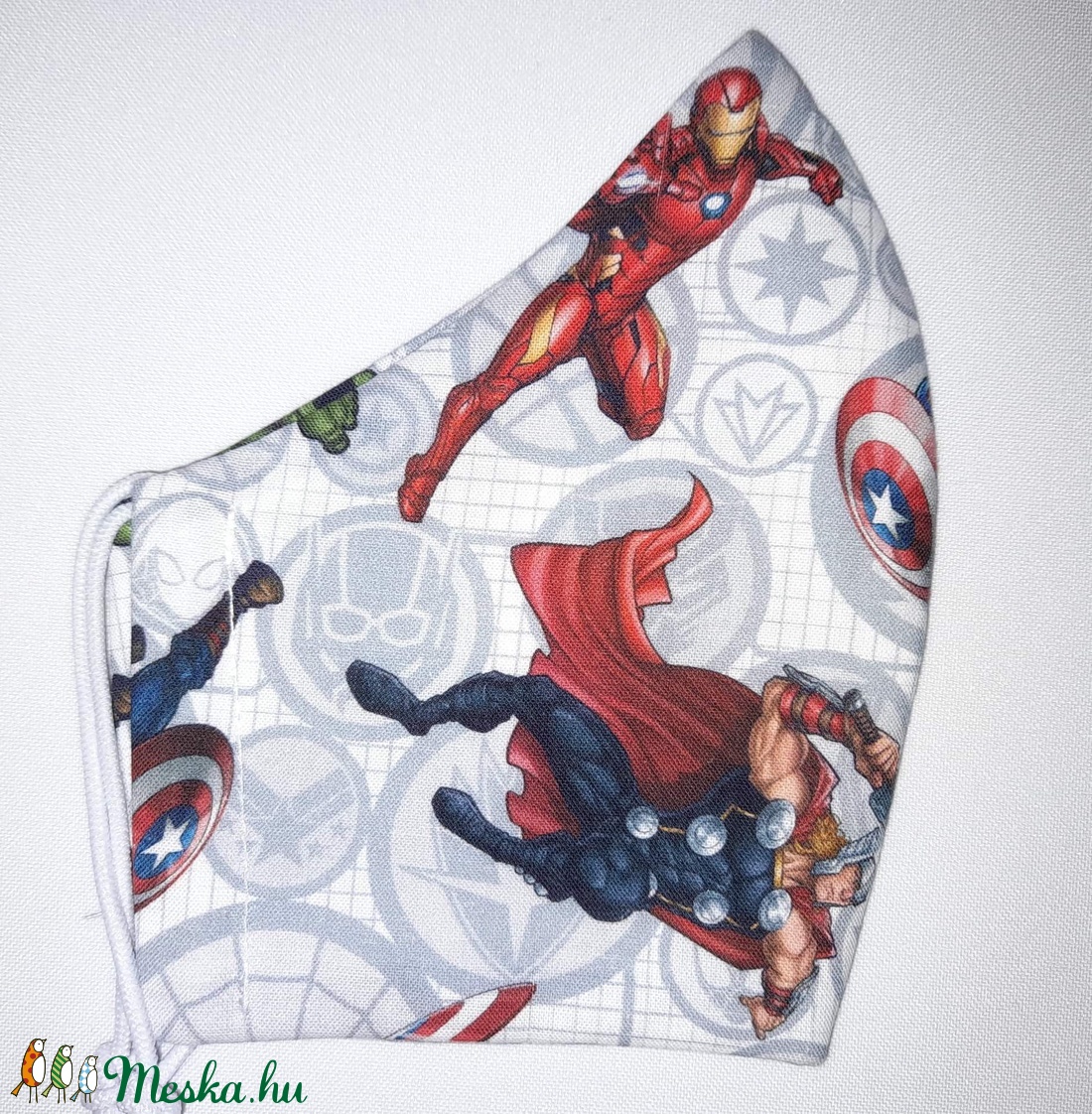 Egyedi Marvel mintás arcmaszk - felnőtt női és teenager maszk - textil szájmaszk - egészségügyi szájmaszk - női - női - Meska.hu