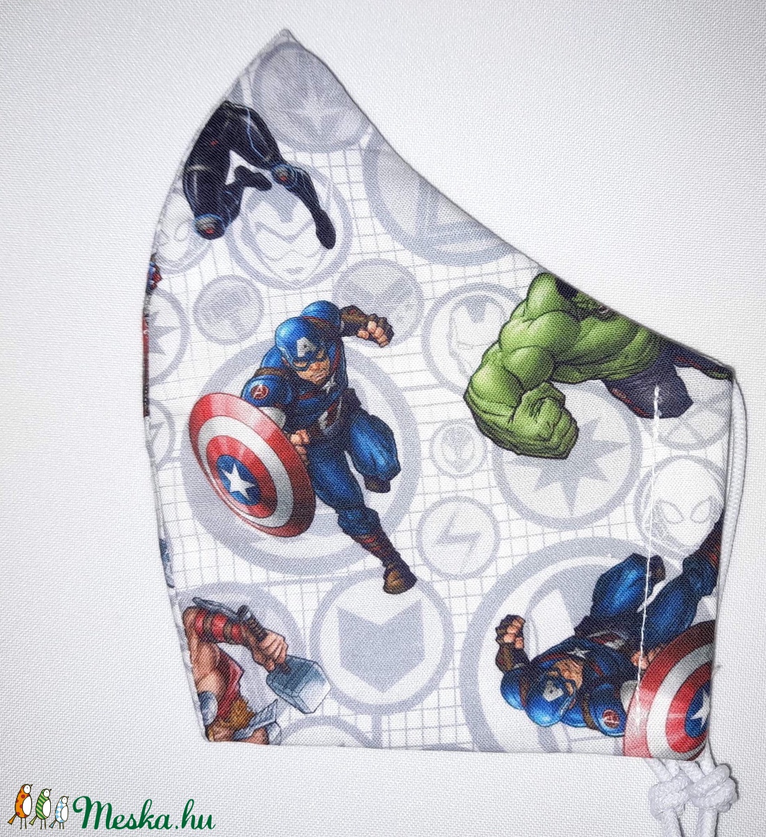 Egyedi Marvel mintás arcmaszk - felnőtt női és teenager maszk - textil szájmaszk - egészségügyi szájmaszk - női - női - Meska.hu