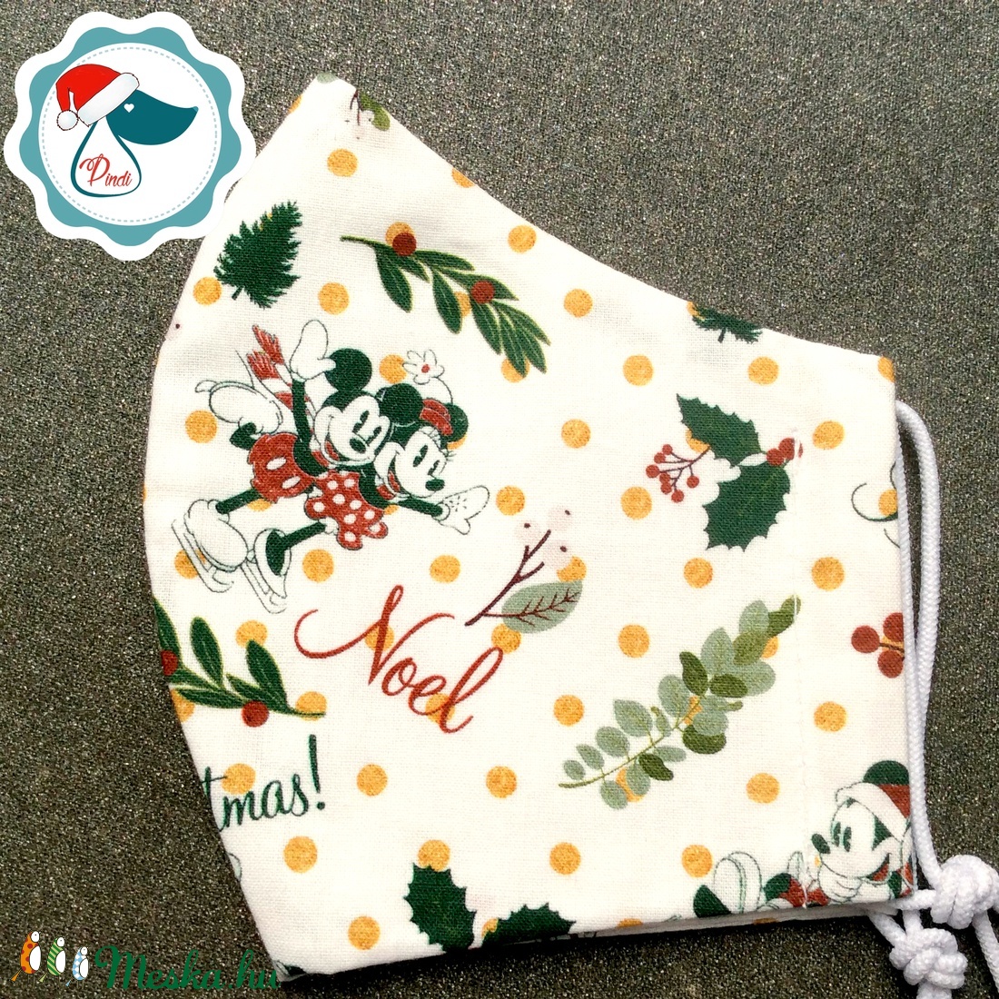 Karácsonyi - Mikiegér mintás maszk - kiskamasz - textil arcmaszk - egészségügyi szájmaszk - mosható szájmaszk - gyerek - gyerek - Meska.hu Karácsonyi - Mikiegér mintás maszk - kiskamasz - textil arcmaszk - egészségügyi szájmaszk - mosható szájmaszk - gyerek - gyerek - Meska.hu