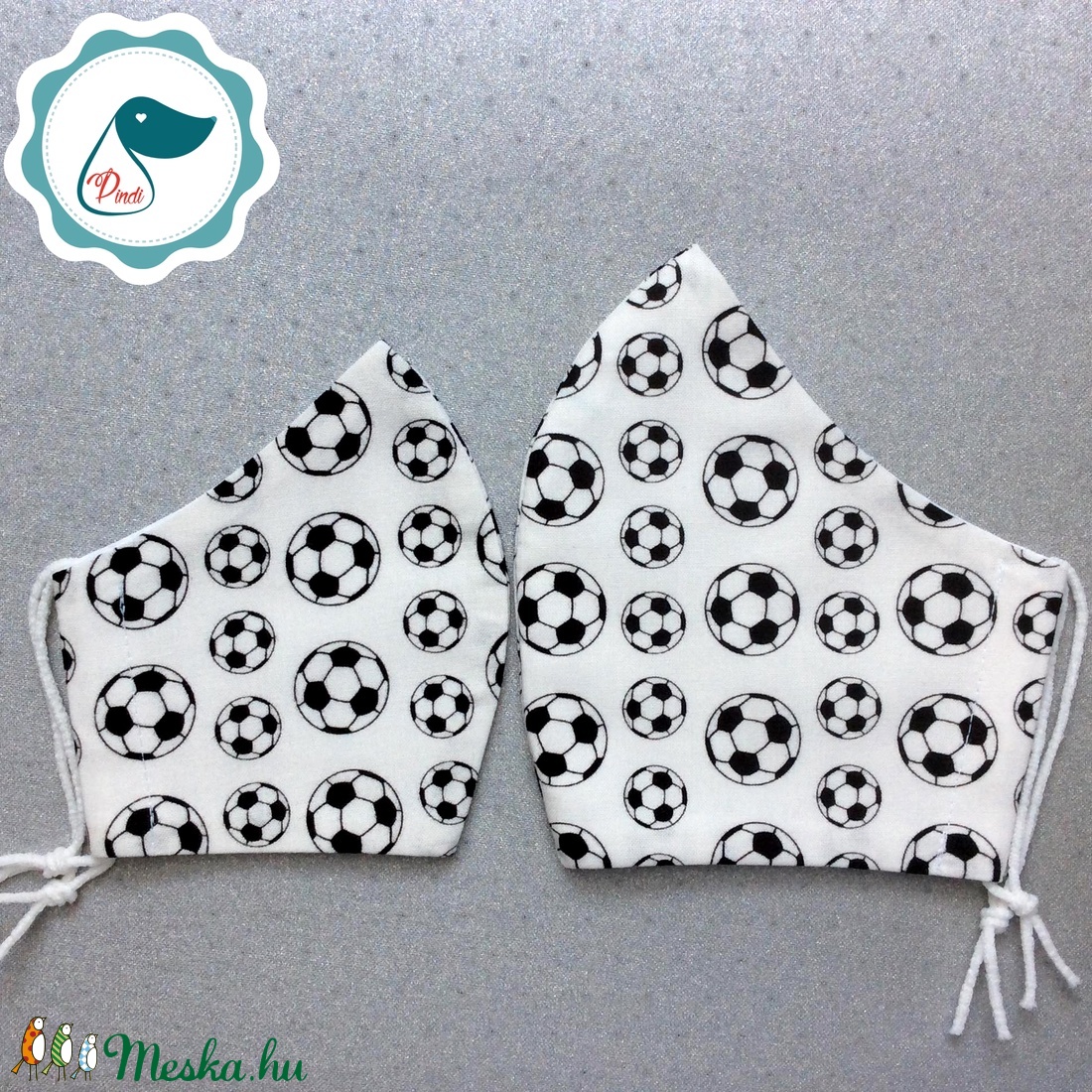 Apa, fia fudball labdás maszk - textil szájmaszk - egészségügyi szájmaszk - mosható szájmaszk - férfi & uniszex - férfi & uniszex - Meska.hu