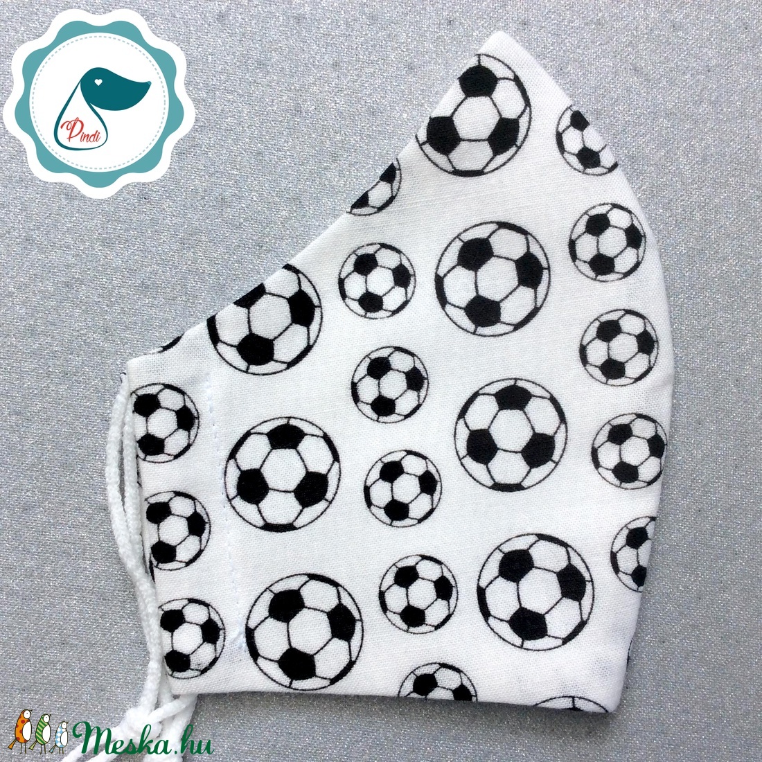 Egyedifudball labdás maszk női szájmaszk - újévitextil szájmaszk - egészségügyi szájmaszk - női - női - Meska.hu
