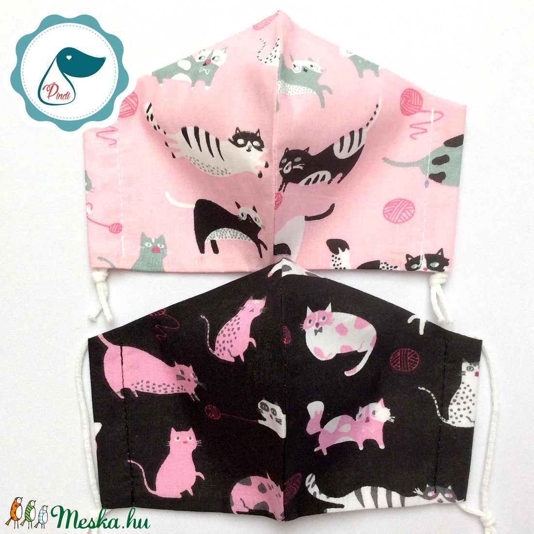 2 db cicás mintás maszk - kiskamasz arcmaszk - textil szájmaszk - egészségügyi szájmaszk - mosható szájmaszk - gyerek - gyerek - Meska.hu 2 db cicás mintás maszk - kiskamasz arcmaszk - textil szájmaszk - egészségügyi szájmaszk - mosható szájmaszk - gyerek - gyerek - Meska.hu