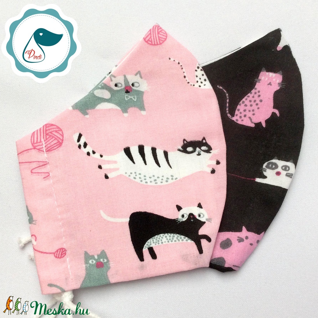 2 db cicás mintás maszk - kiskamasz arcmaszk - textil szájmaszk - egészségügyi szájmaszk - mosható szájmaszk - gyerek - gyerek - Meska.hu 2 db cicás mintás maszk - kiskamasz arcmaszk - textil szájmaszk - egészségügyi szájmaszk - mosható szájmaszk - gyerek - gyerek - Meska.hu