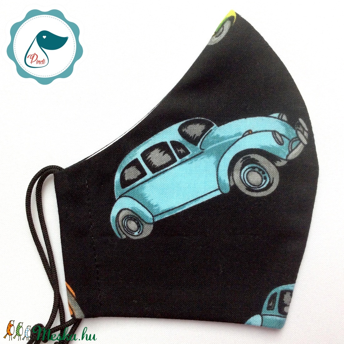 Egyedi vw bogár mintás arcmaszk - felnőtt női és teenager maszk - textil szájmaszk - egészségügyi szájmaszk - női - női - Meska.hu