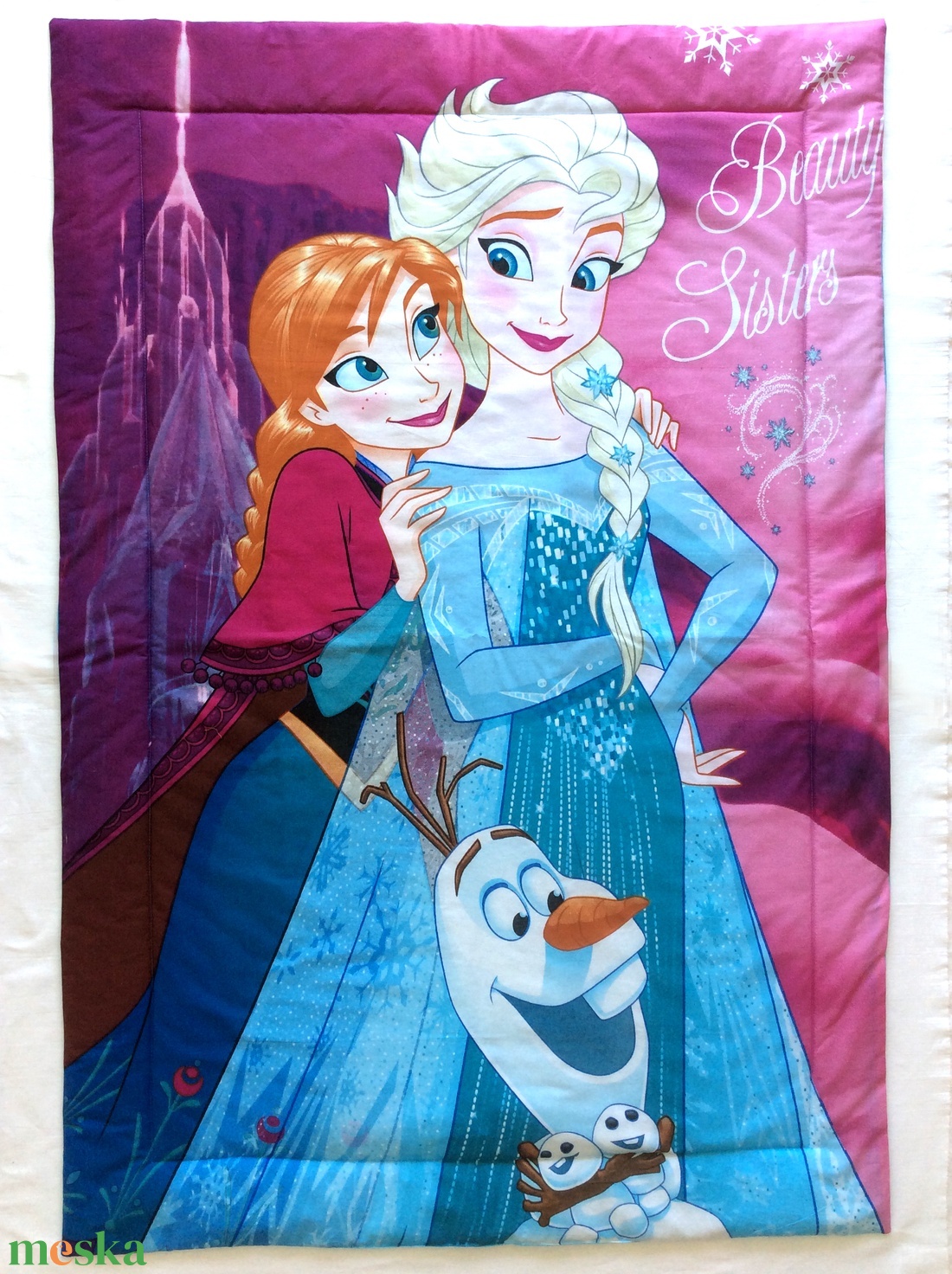 Ovis ágynemű - Frozen -  Jégvarázs Elza-Anna mintás ovis takaro és párna szett - játék & sport - ovis felszerelés - ovis ágynemű - Meska.hu