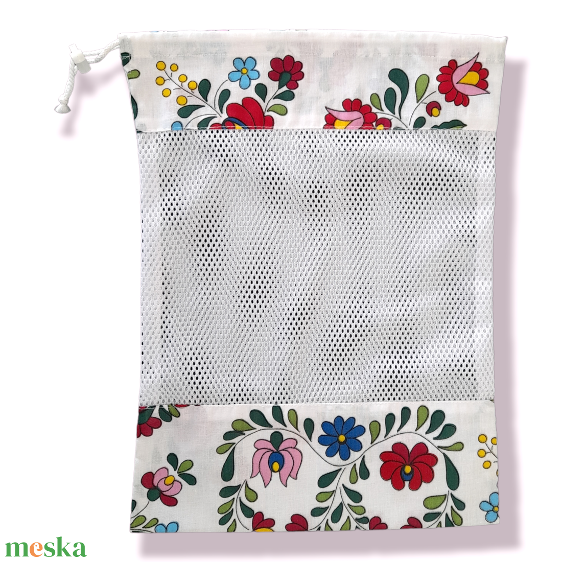 Zöldség - gyümölcs zsák - alma körte mintás bevásárló textil zsák  - újra hasznósítható zsák - újra zacskó - táska & tok - bevásárlás & shopper táska - kenyeres zsák - Meska.hu