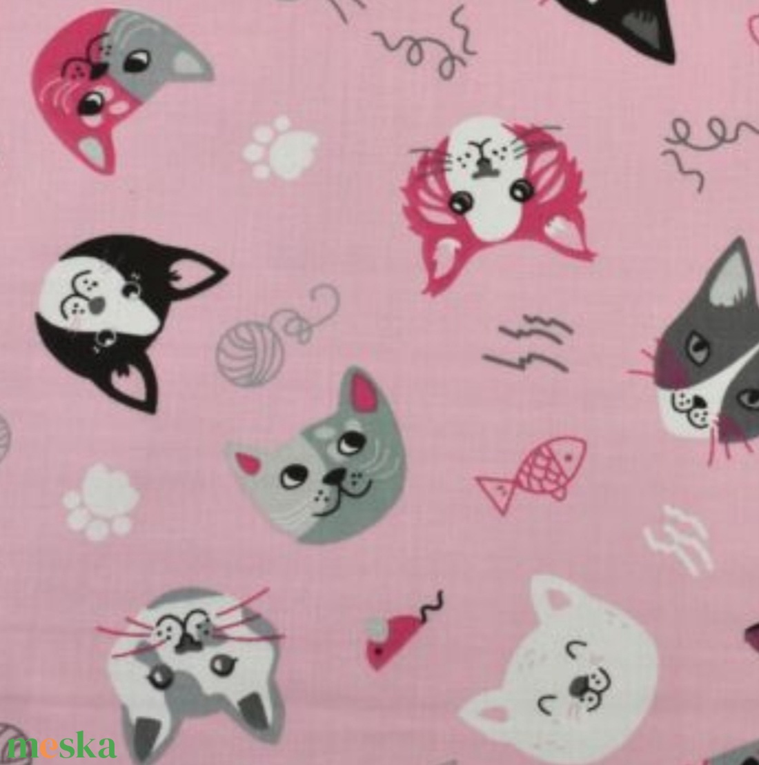 Ovis kezdőcsomag - Ovis ágynemű garnitúra szett cica mintás ovis takaró,párna,oviszs�k,tornazs�k szett - játék & sport - ovis felszerelés - ovis ágynemű - Meska.hu