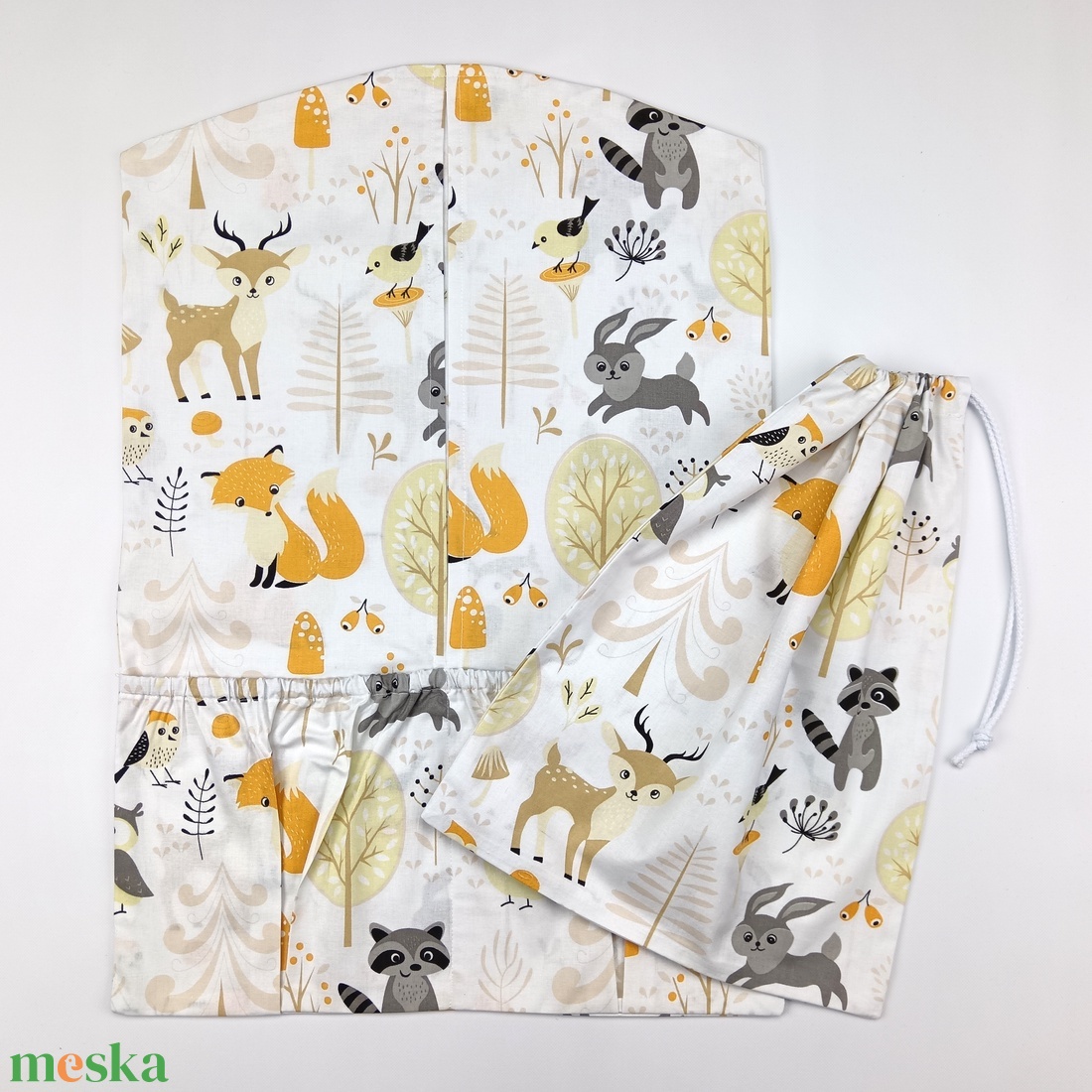 Ovis zsák szett - róka mintás - egyedi ovis zsák  - játék & sport - ovis felszerelés - ovis zsák - Meska.hu